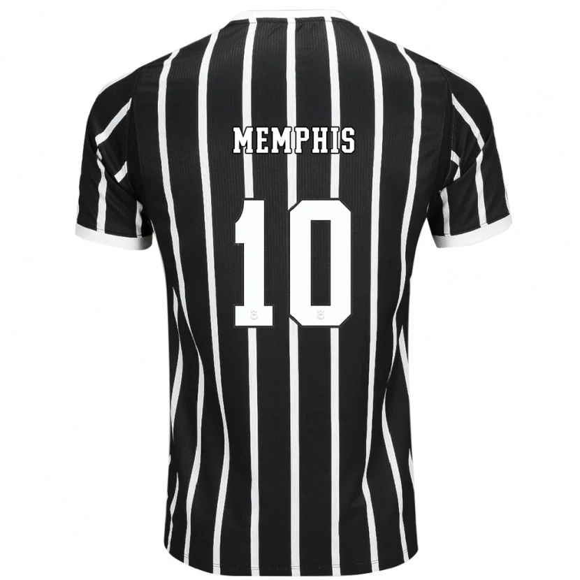 Danxen Män Memphis Depay #10 Svart Vit Röd Bortatröja Matchtröjor 2026/27 Tröjor T-Tröja