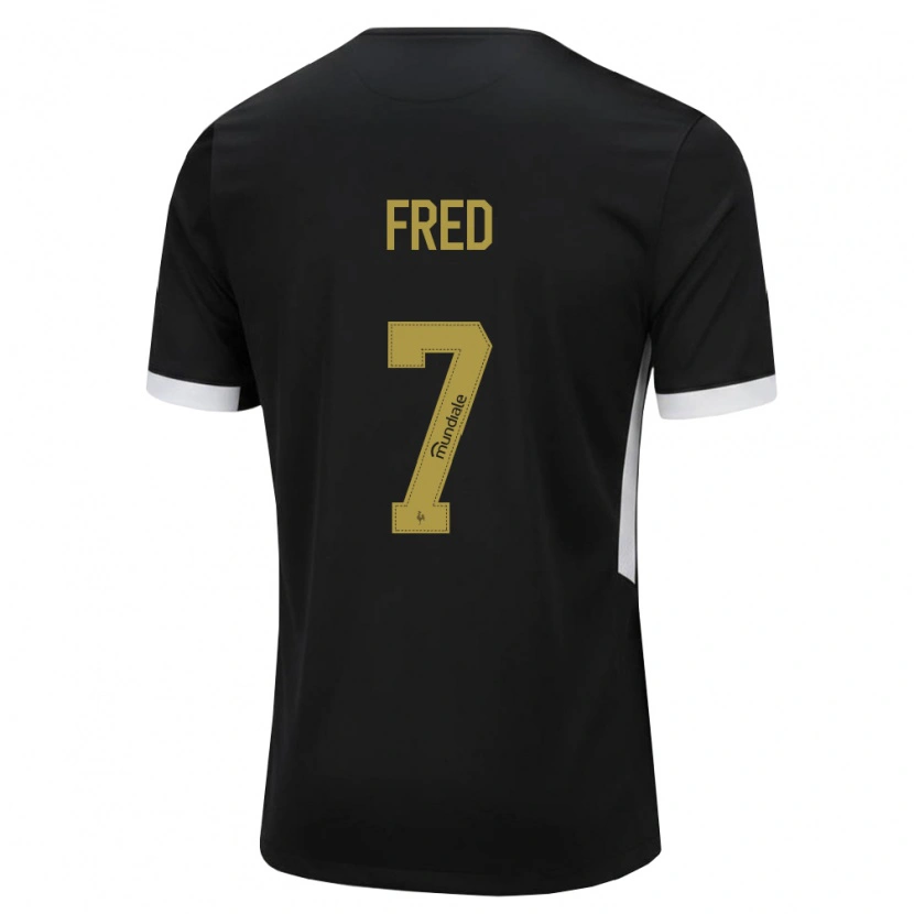 Danxen Män Frederico Rodrigues De Paula Santos #7 Svart Vit Gul Hemmatröja Matchtröjor 2026/27 Tröjor T-Tröja