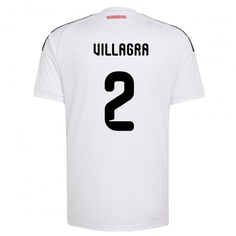 Danxen Kvinnor Jonathan Villagra #2 Vit Svart Hemmatröja Matchtröjor 2026/27 Tröjor T-Tröja