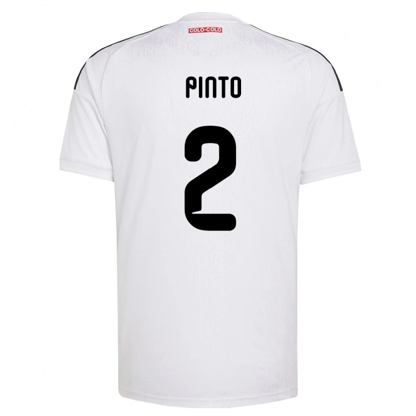 Danxen Kvinnor Matías Pinto #2 Vit Svart Hemmatröja Matchtröjor 2026/27 Tröjor T-Tröja