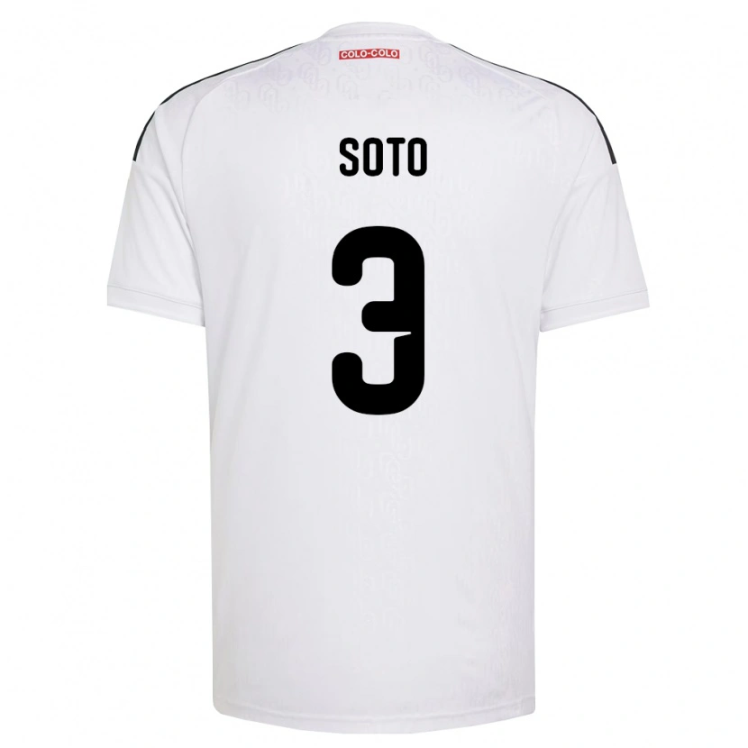 Danxen Kvinnor Rocío Soto #3 Vit Svart Hemmatröja Matchtröjor 2026/27 Tröjor T-Tröja