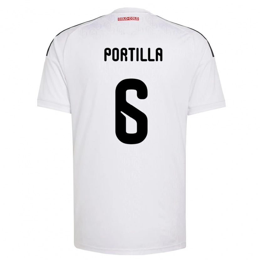 Danxen Kvinnor Dylan Portilla #6 Vit Svart Hemmatröja Matchtröjor 2026/27 Tröjor T-Tröja