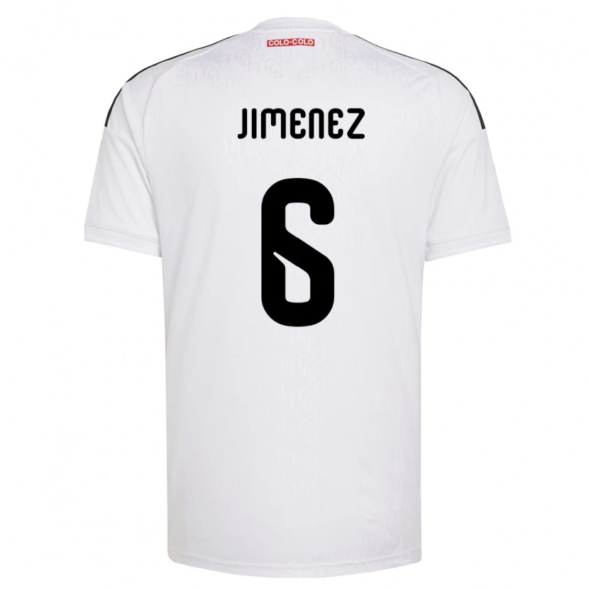 Danxen Kvinnor Yastin Jiménez #6 Vit Svart Hemmatröja Matchtröjor 2026/27 Tröjor T-Tröja