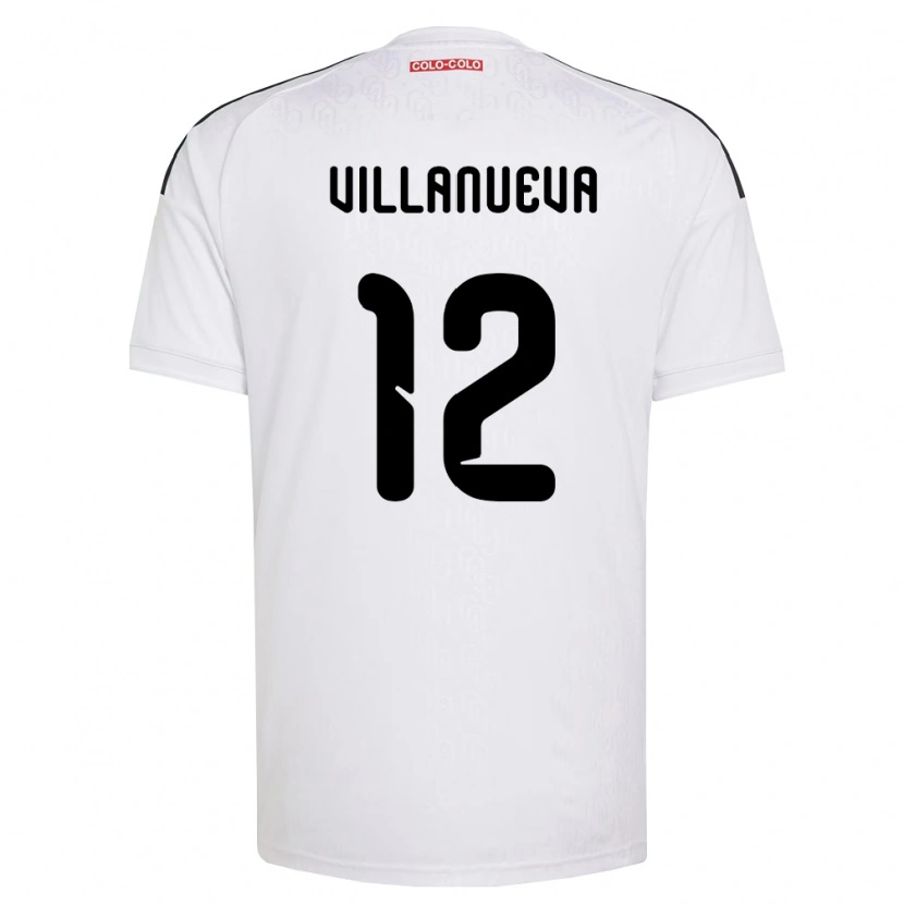 Danxen Kvinnor Eduardo Villanueva #12 Vit Svart Hemmatröja Matchtröjor 2026/27 Tröjor T-Tröja
