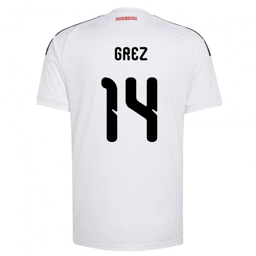 Danxen Kvinnor Javiera Grez #14 Vit Svart Hemmatröja Matchtröjor 2026/27 Tröjor T-Tröja