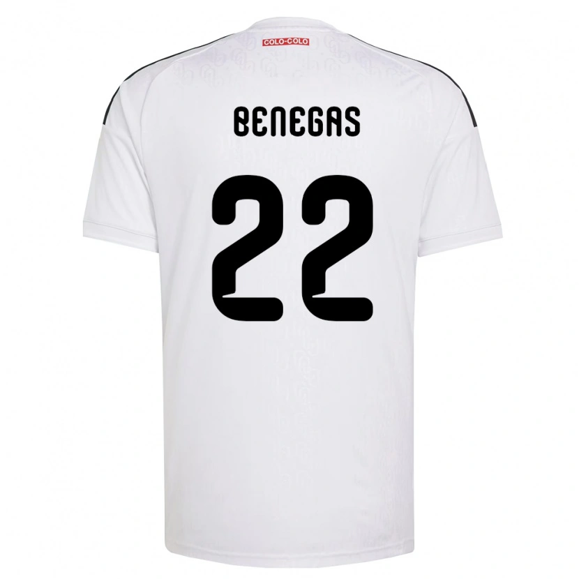 Danxen Kvinnor Leandro Benegas #22 Vit Svart Hemmatröja Matchtröjor 2026/27 Tröjor T-Tröja