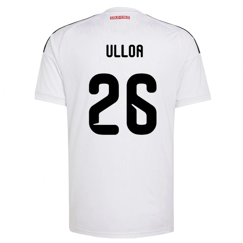 Danxen Kvinnor Diego Ulloa #26 Vit Svart Hemmatröja Matchtröjor 2026/27 Tröjor T-Tröja