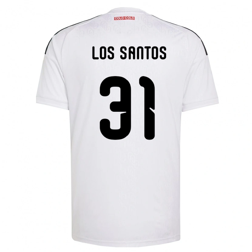 Danxen Kvinnor Matías De Los Santos #31 Vit Svart Hemmatröja Matchtröjor 2026/27 Tröjor T-Tröja