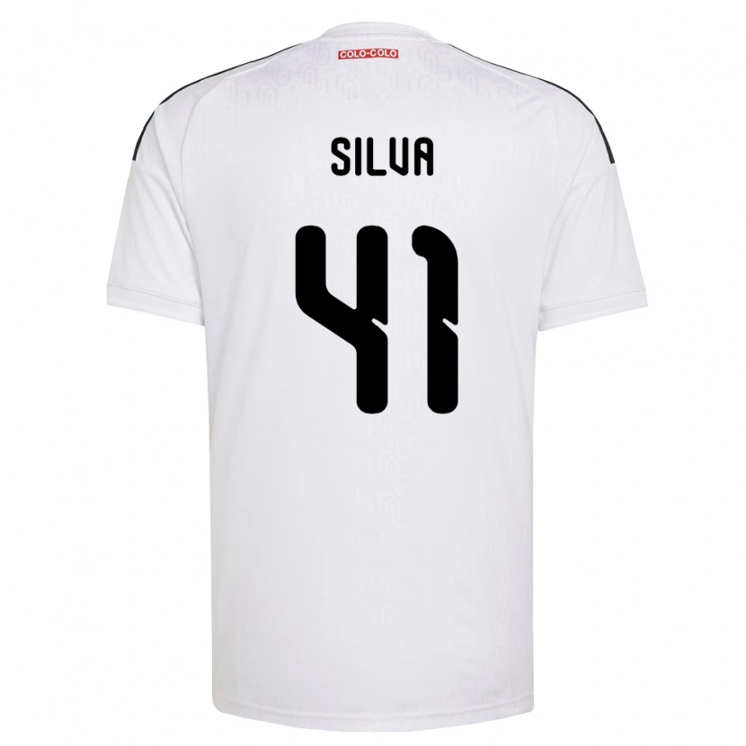 Danxen Kvinnor Bastián Silva #41 Vit Svart Hemmatröja Matchtröjor 2026/27 Tröjor T-Tröja
