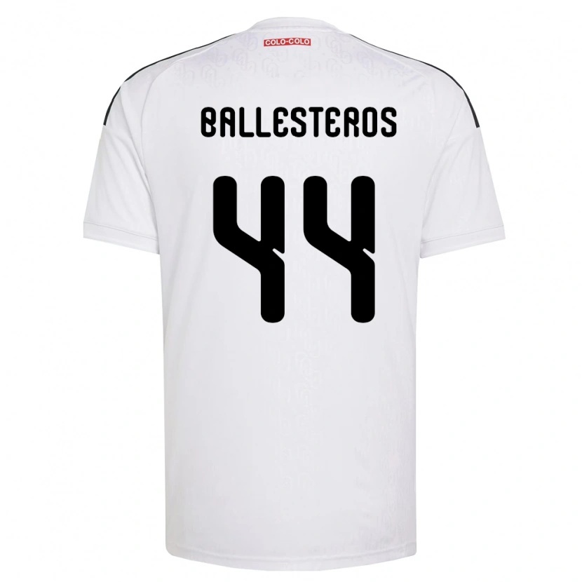Danxen Kvinnor Martín Ballesteros #44 Vit Svart Hemmatröja Matchtröjor 2026/27 Tröjor T-Tröja