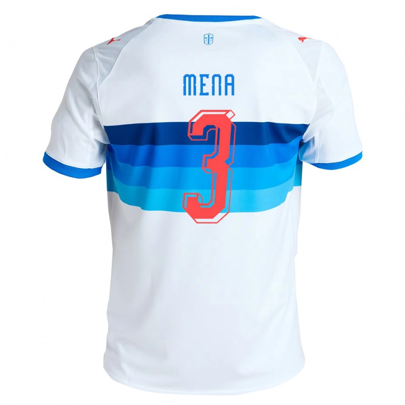 Danxen Kvinnor Eugenio Mena #3 Vit Himmelsblå Hemmatröja Matchtröjor 2026/27 Tröjor T-Tröja