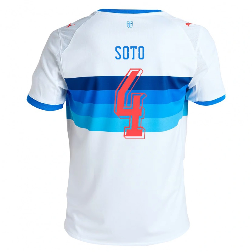 Danxen Kvinnor Guillermo Soto #4 Vit Himmelsblå Hemmatröja Matchtröjor 2026/27 Tröjor T-Tröja