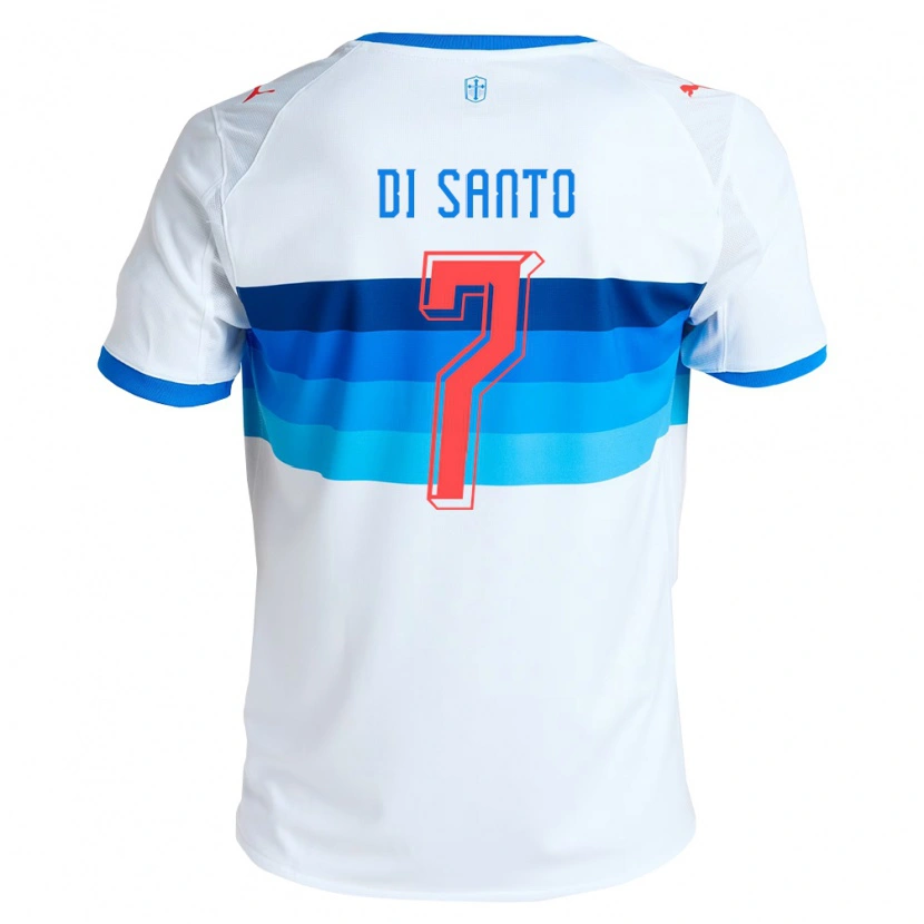 Danxen Kvinnor Franco Di Santo #7 Vit Himmelsblå Hemmatröja Matchtröjor 2026/27 Tröjor T-Tröja