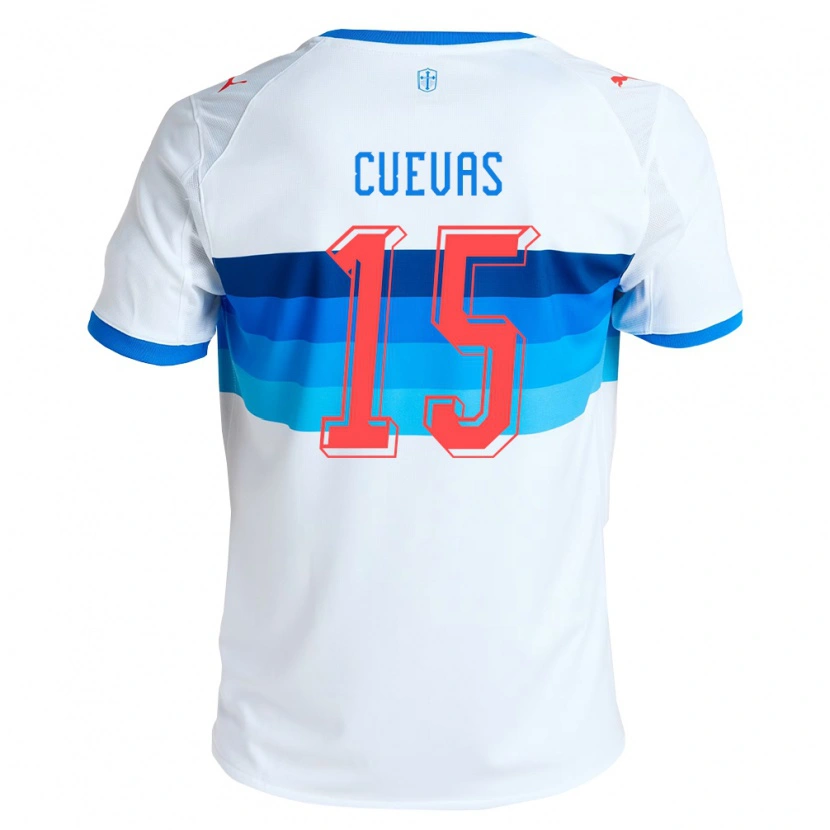 Danxen Kvinnor Cristian Cuevas #15 Vit Himmelsblå Hemmatröja Matchtröjor 2026/27 Tröjor T-Tröja