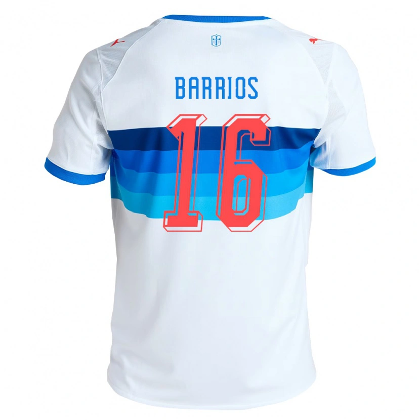 Danxen Kvinnor Martín Barrios #16 Vit Himmelsblå Hemmatröja Matchtröjor 2026/27 Tröjor T-Tröja