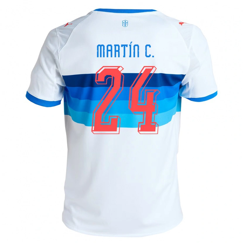 Danxen Kvinnor Martín Contreras #24 Vit Himmelsblå Hemmatröja Matchtröjor 2026/27 Tröjor T-Tröja