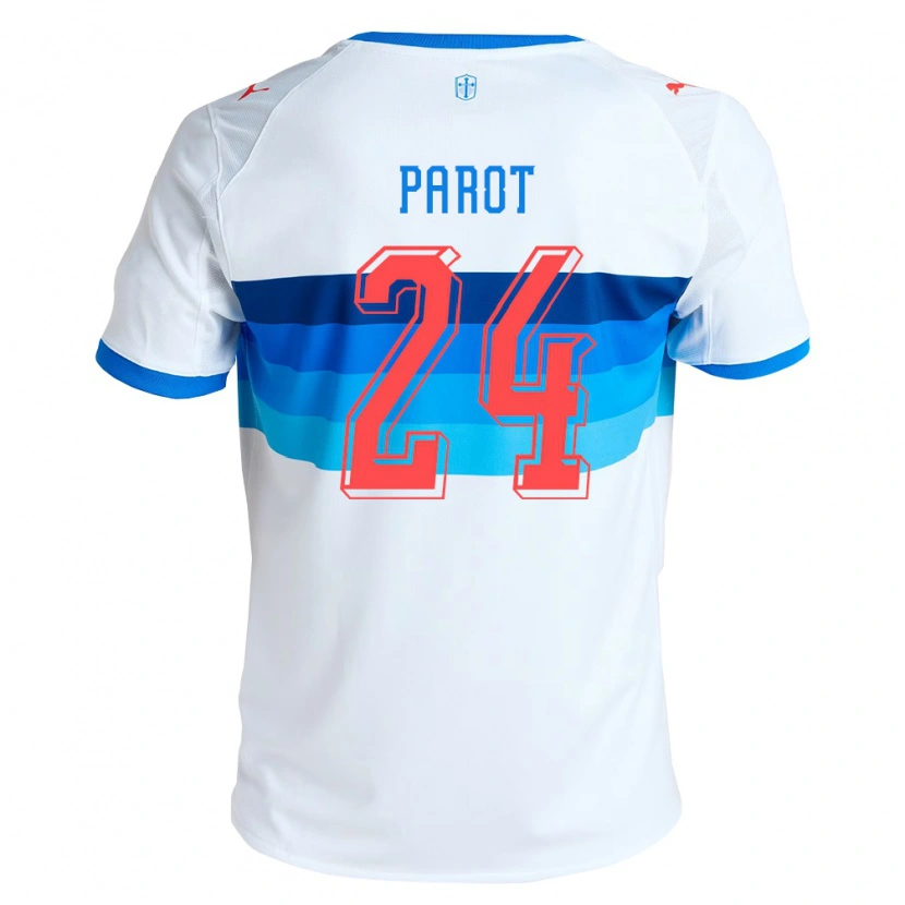 Danxen Kvinnor Alfonso Parot #24 Vit Himmelsblå Hemmatröja Matchtröjor 2026/27 Tröjor T-Tröja