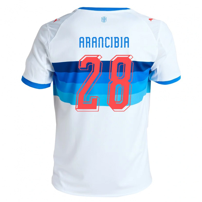 Danxen Kvinnor Francisco Arancibia #28 Vit Himmelsblå Hemmatröja Matchtröjor 2026/27 Tröjor T-Tröja
