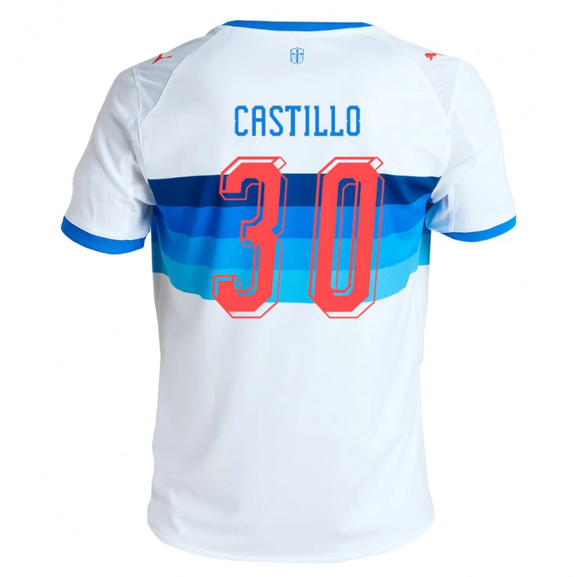 Danxen Kvinnor Nicolas Castillo #30 Vit Himmelsblå Hemmatröja Matchtröjor 2026/27 Tröjor T-Tröja