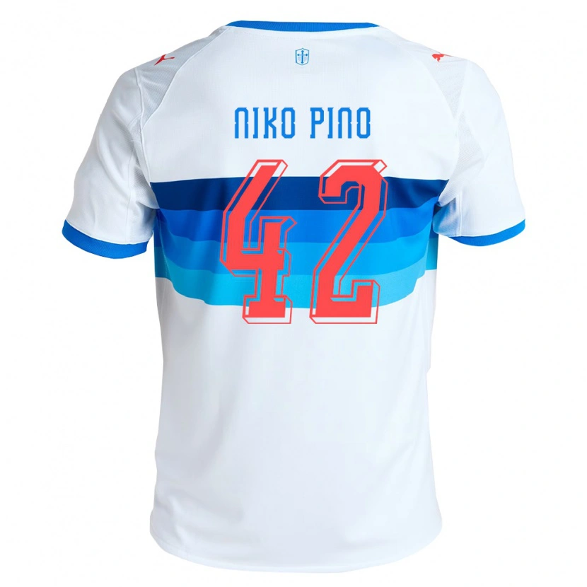 Danxen Kvinnor Nickolas Pino #42 Vit Himmelsblå Hemmatröja Matchtröjor 2026/27 Tröjor T-Tröja