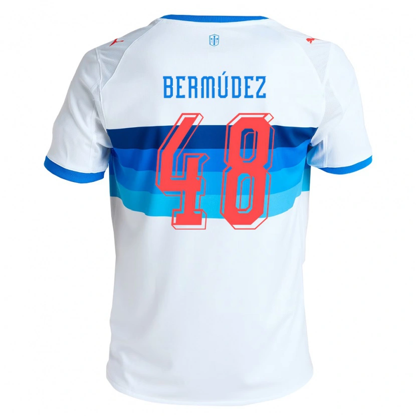 Danxen Kvinnor Diego Bermúdez #48 Vit Himmelsblå Hemmatröja Matchtröjor 2026/27 Tröjor T-Tröja