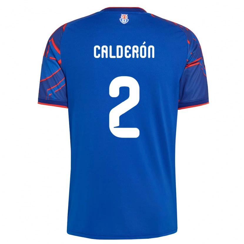 Danxen Kvinnor Franco Calderón #2 Kungligt Blå Röd Hemmatröja Matchtröjor 2026/27 Tröjor T-Tröja