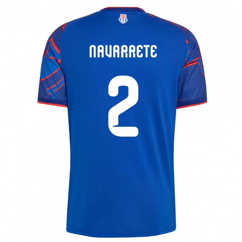 Danxen Kvinnor Daniel Navarrete #2 Kungligt Blå Röd Hemmatröja Matchtröjor 2026/27 Tröjor T-Tröja