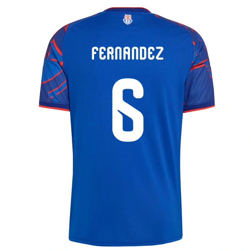 Danxen Kvinnor Nicolás Fernández #6 Kungligt Blå Röd Hemmatröja Matchtröjor 2026/27 Tröjor T-Tröja