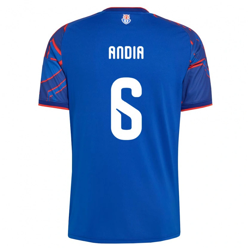 Danxen Kvinnor Yonathan Andía #6 Kungligt Blå Röd Hemmatröja Matchtröjor 2026/27 Tröjor T-Tröja