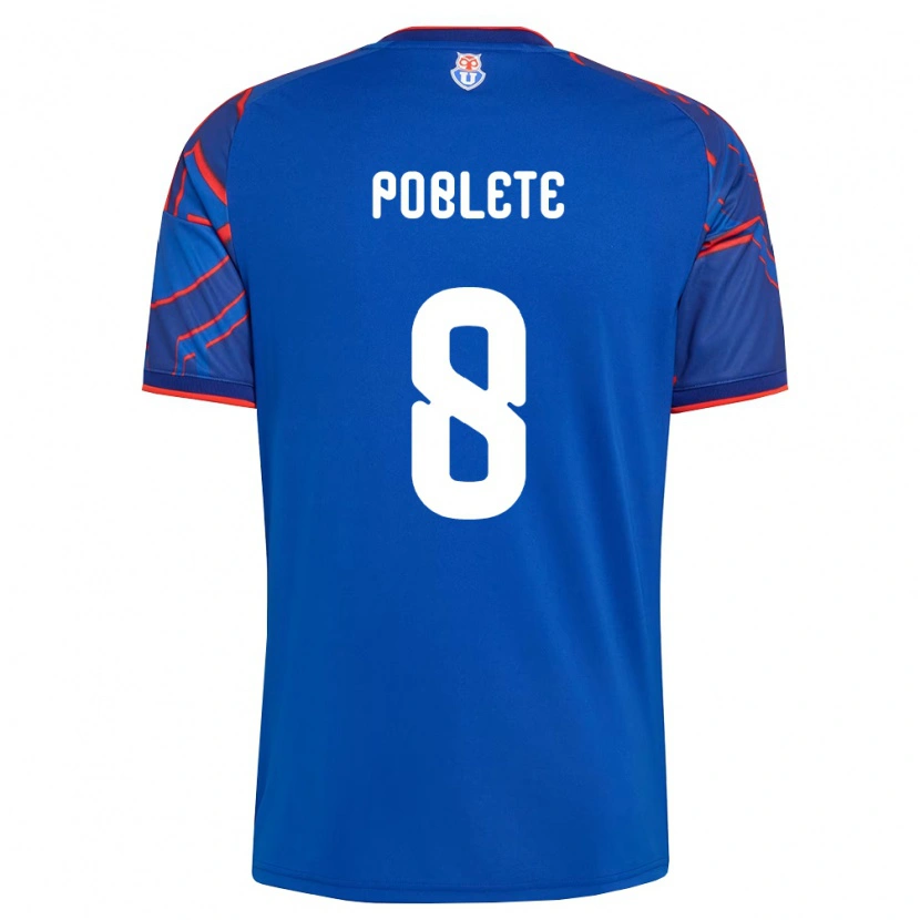Danxen Kvinnor Israel Poblete #8 Kungligt Blå Röd Hemmatröja Matchtröjor 2026/27 Tröjor T-Tröja
