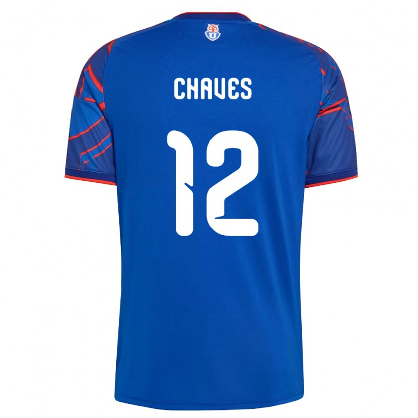 Danxen Kvinnor Abigail Chaves #12 Kungligt Blå Röd Hemmatröja Matchtröjor 2026/27 Tröjor T-Tröja