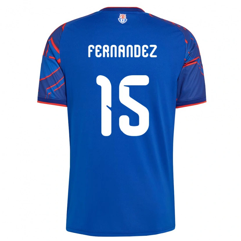 Danxen Kvinnor Vicente Fernández #15 Kungligt Blå Röd Hemmatröja Matchtröjor 2026/27 Tröjor T-Tröja