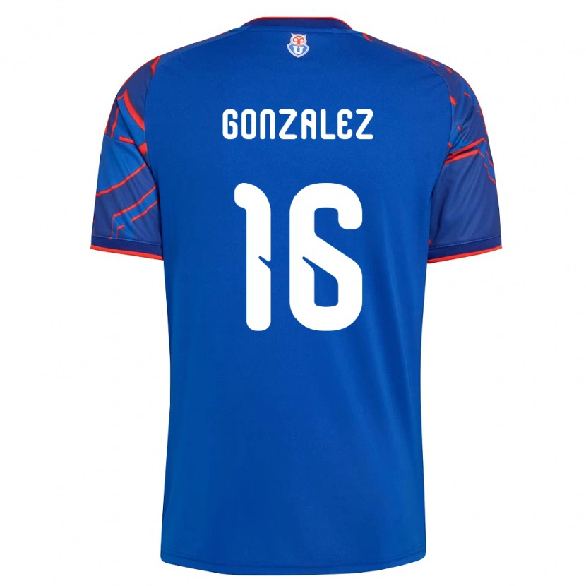 Danxen Kvinnor Monserratt González #16 Kungligt Blå Röd Hemmatröja Matchtröjor 2026/27 Tröjor T-Tröja