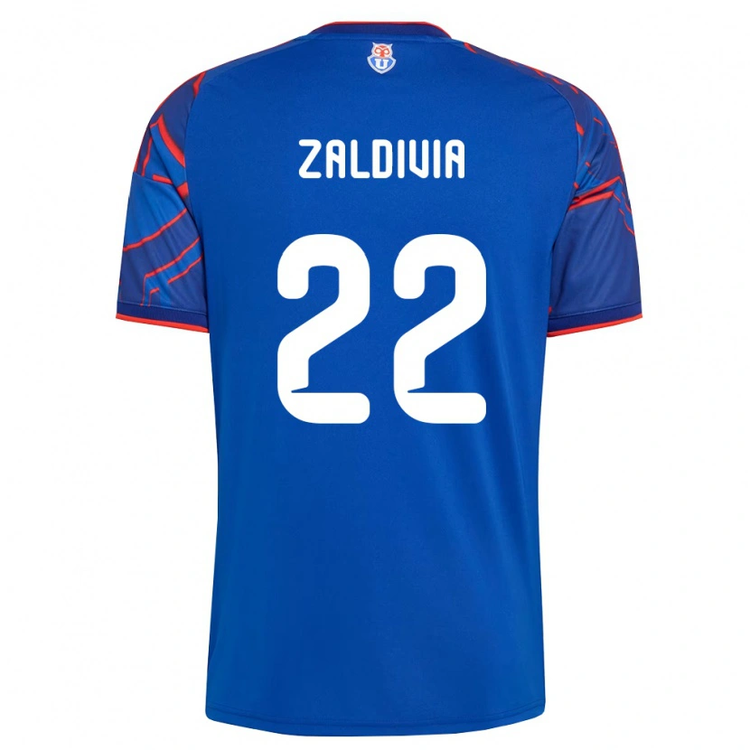 Danxen Kvinnor Matías Zaldivia #22 Kungligt Blå Röd Hemmatröja Matchtröjor 2026/27 Tröjor T-Tröja