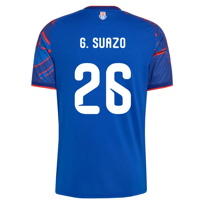 Danxen Kvinnor Grettel Suazo #26 Kungligt Blå Röd Hemmatröja Matchtröjor 2026/27 Tröjor T-Tröja