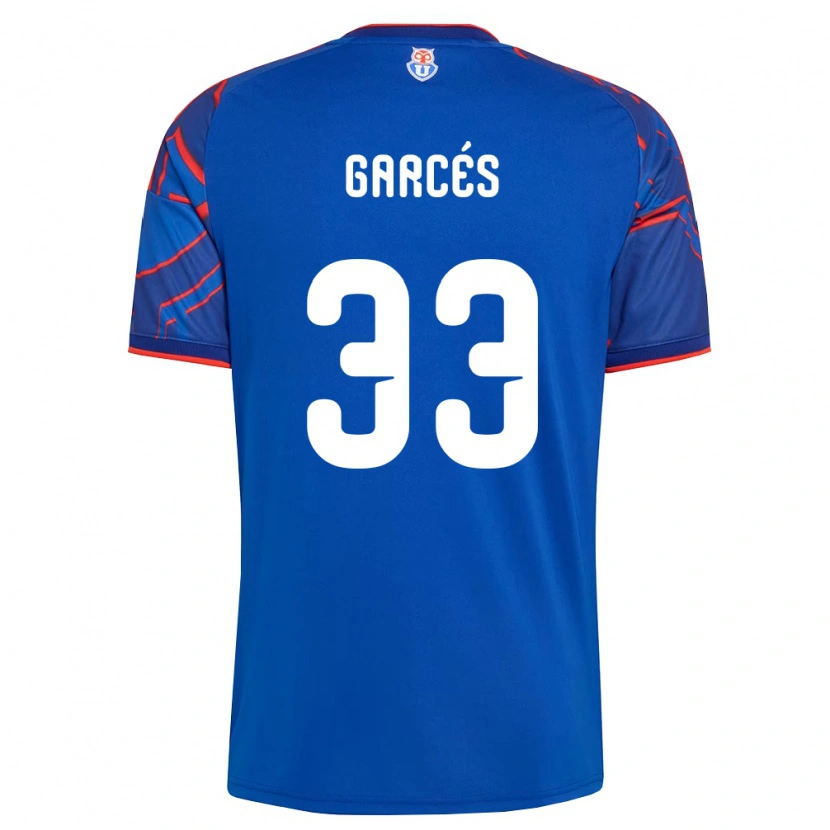 Danxen Kvinnor Simón Garcés #33 Kungligt Blå Röd Hemmatröja Matchtröjor 2026/27 Tröjor T-Tröja