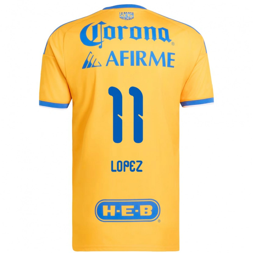 Danxen Kvinnor Nicolas Lopez #11 Gul Blå Hemmatröja Matchtröjor 2026/27 Tröjor T-Tröja