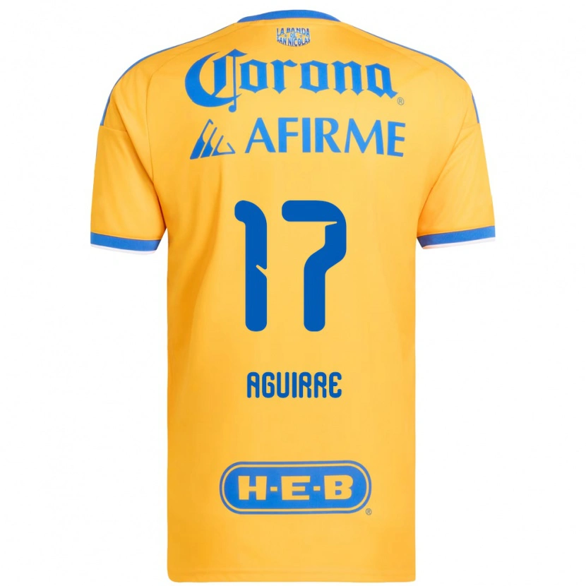 Danxen Kvinnor Rodrigo Aguirre #17 Gul Blå Hemmatröja Matchtröjor 2026/27 Tröjor T-Tröja