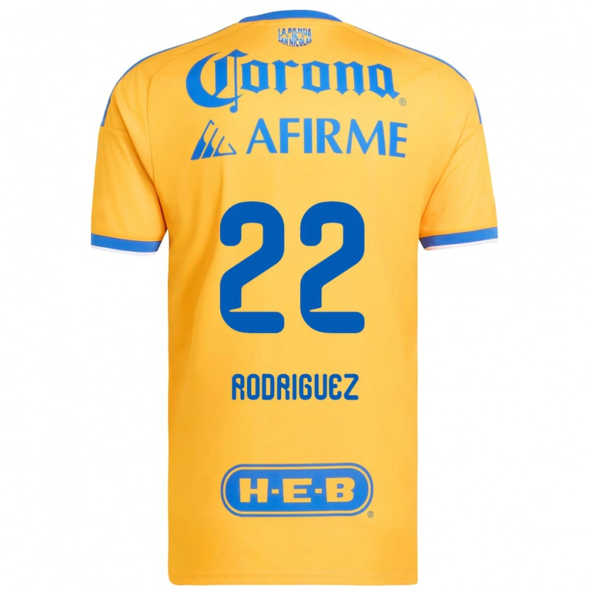 Danxen Kvinnor Anika Rodriguez #22 Gul Blå Hemmatröja Matchtröjor 2026/27 Tröjor T-Tröja