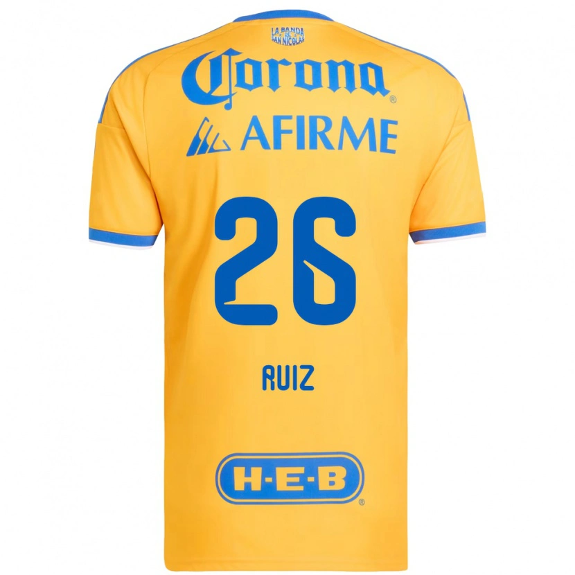 Danxen Kvinnor Michel Ruiz #26 Gul Blå Hemmatröja Matchtröjor 2026/27 Tröjor T-Tröja