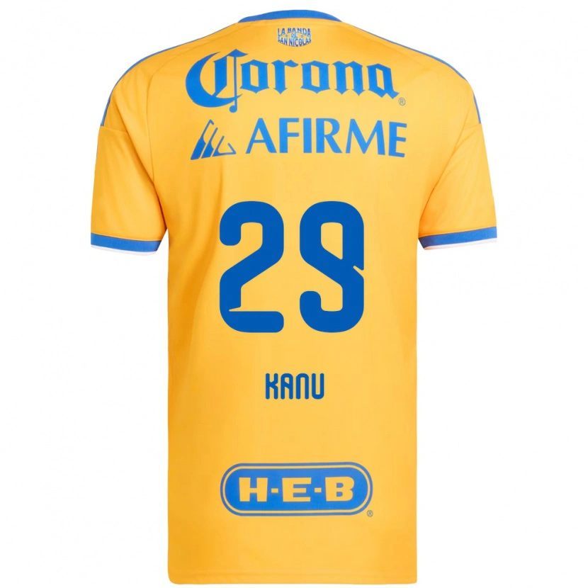 Danxen Kvinnor Uchenna Kanu #29 Gul Blå Hemmatröja Matchtröjor 2026/27 Tröjor T-Tröja