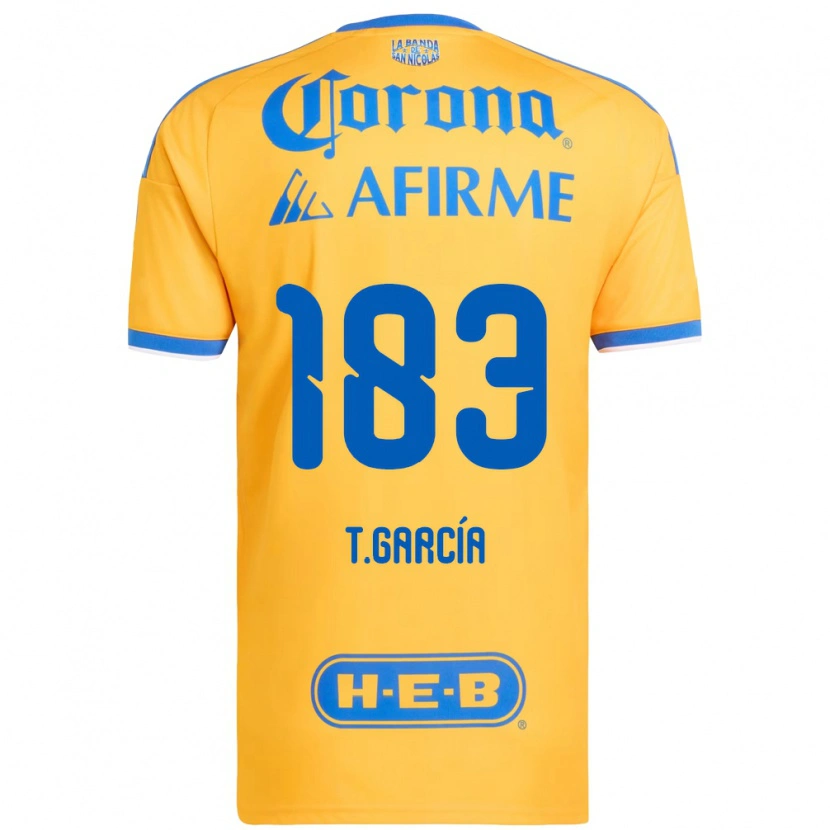 Danxen Kvinnor Tomás García #183 Gul Blå Hemmatröja Matchtröjor 2026/27 Tröjor T-Tröja