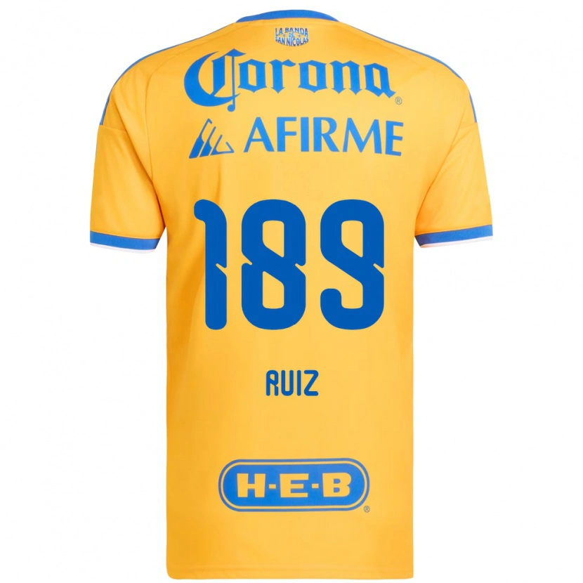 Danxen Kvinnor Óscar Ruiz #189 Gul Blå Hemmatröja Matchtröjor 2026/27 Tröjor T-Tröja