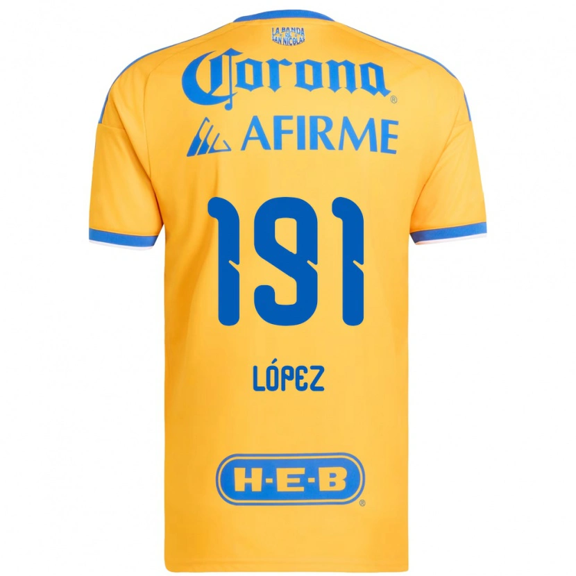 Danxen Kvinnor Adrián López #191 Gul Blå Hemmatröja Matchtröjor 2026/27 Tröjor T-Tröja