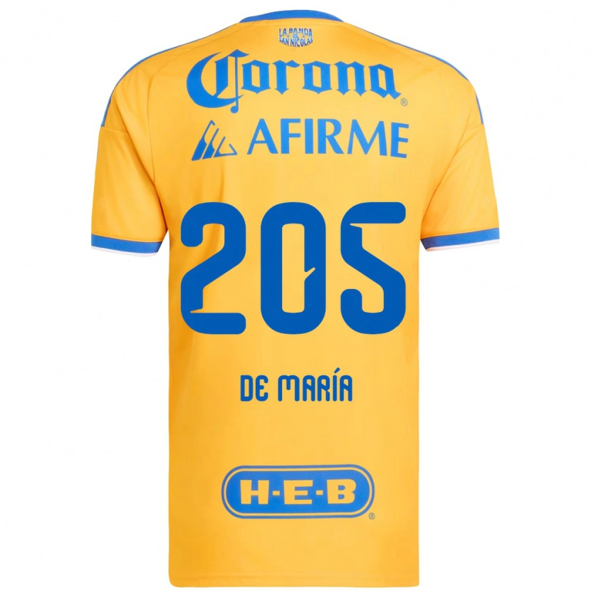 Danxen Kvinnor Antonio De María Y Campos #205 Gul Blå Hemmatröja Matchtröjor 2026/27 Tröjor T-Tröja