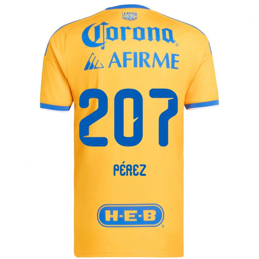 Danxen Kvinnor Samuel Pérez #207 Gul Blå Hemmatröja Matchtröjor 2026/27 Tröjor T-Tröja