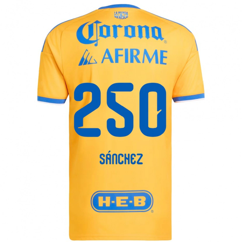 Danxen Kvinnor Fernando Sánchez #250 Gul Blå Hemmatröja Matchtröjor 2026/27 Tröjor T-Tröja