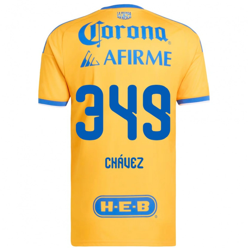 Danxen Kvinnor Jorge Chávez #349 Gul Blå Hemmatröja Matchtröjor 2026/27 Tröjor T-Tröja