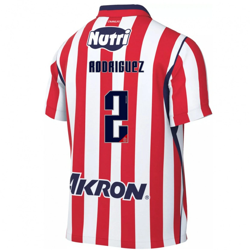Danxen Kvinnor Jaqueline Rodríguez #2 Röd Vit Hemmatröja Matchtröjor 2026/27 Tröjor T-Tröja