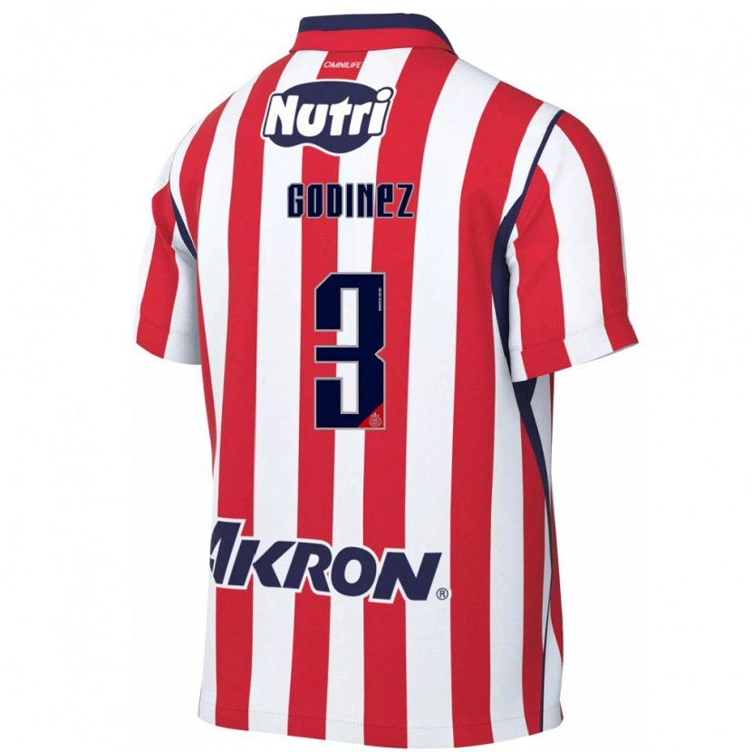Danxen Kvinnor Damaris Godínez #3 Röd Vit Hemmatröja Matchtröjor 2026/27 Tröjor T-Tröja